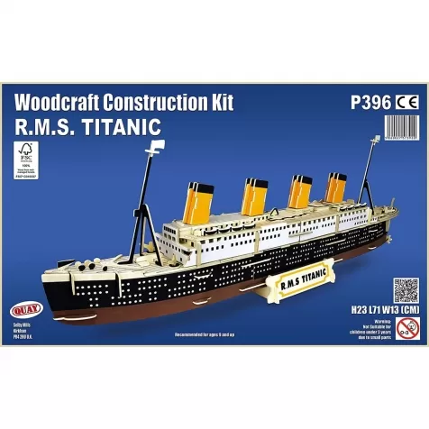 rms titanic - kit di costruzioni in legno (certificazione fsc)