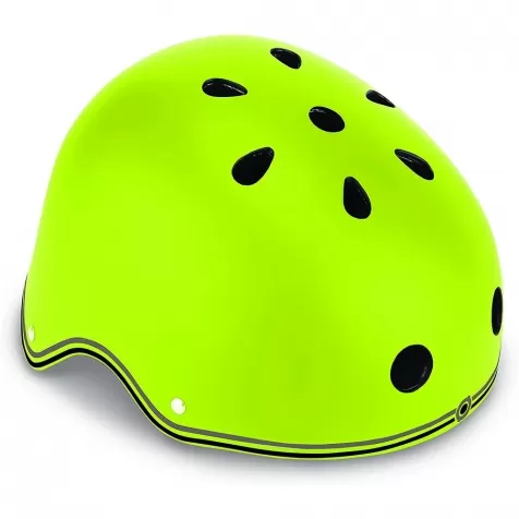 globber - caschetto primo light con luci xs/s (48-53cm) - verde lime