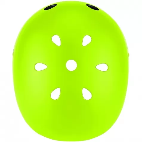 globber - caschetto primo light con luci xs/s (48-53cm) - verde lime