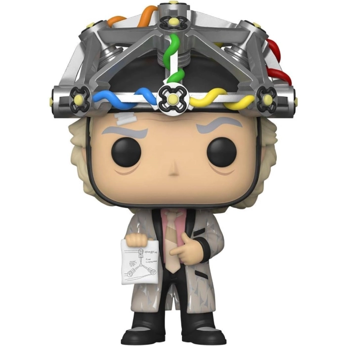 back to the future - doc with helmet 9cm - funko pop 959