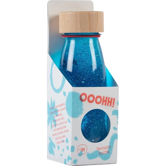 petit boum - bottiglia sensoriale float blue