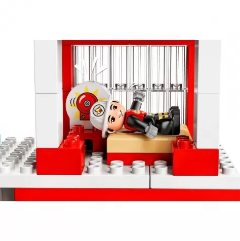 LEGO DUPLO Caserma Dei Pompieri ed Elicottero, Giochi Educativi