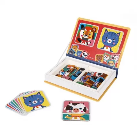 libro magnetico mix & match animali - 72 magneti