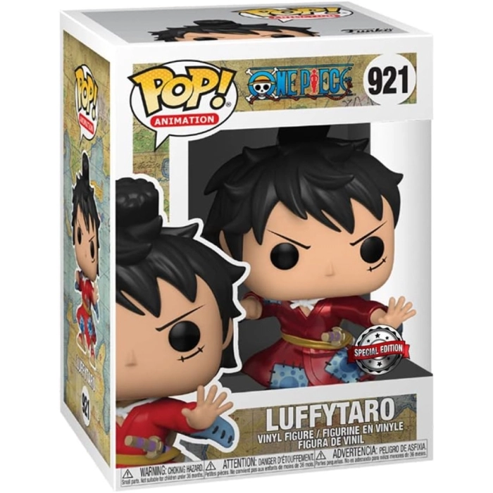 one piece - luffytaro 9cm (metallic) - funko pop 921