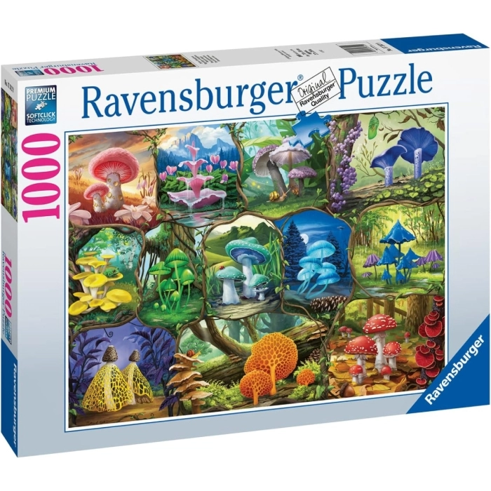 funghi incantevoli - puzzle 1000 pezzi