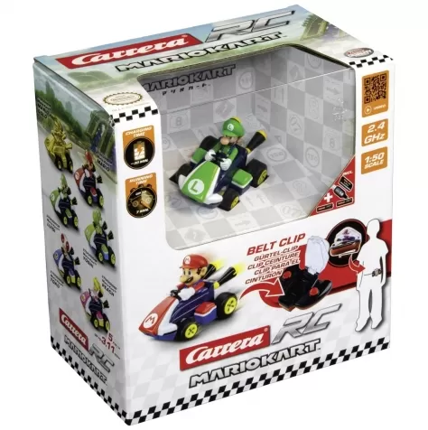 luigi - mario kart mini rc 2,4ghz