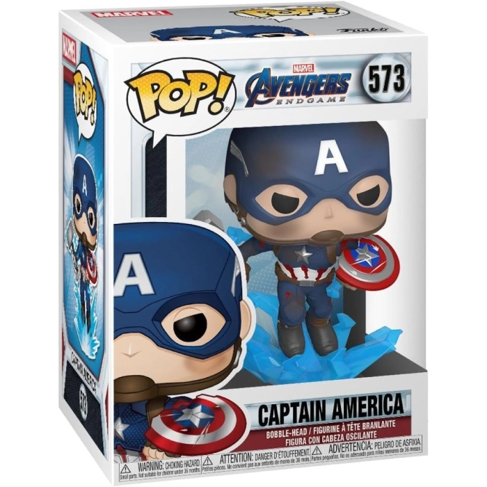 marvel: avengers endgame - captain america 9cm - funko pop 573