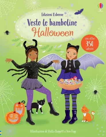 halloween. vesto le bamboline. con adesivi. ediz. a colori