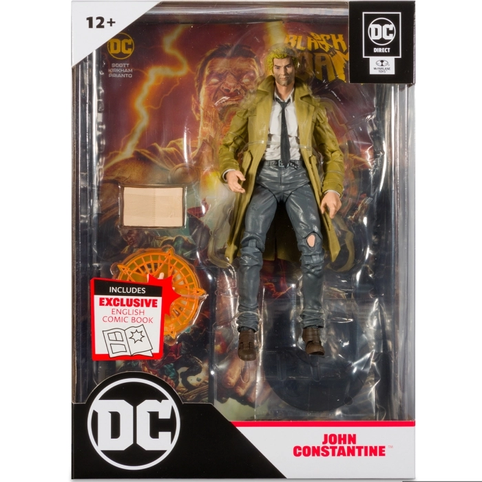 dc direct - black adam comic (page punchers) - john constantine - action figure 18cm