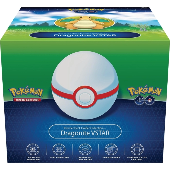 pokemon go - collezione portamazzo premier - dragonite-v astro (ita)