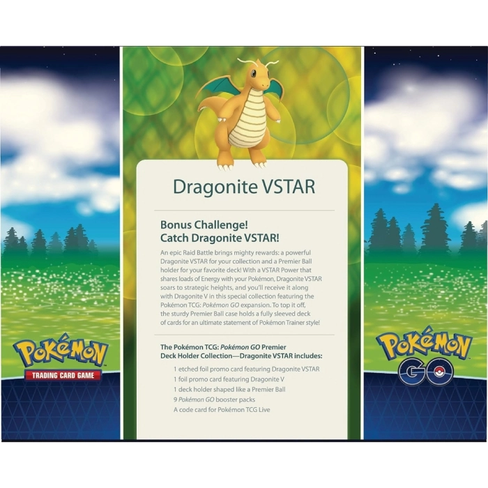 pokemon go - collezione portamazzo premier - dragonite-v astro (ita)