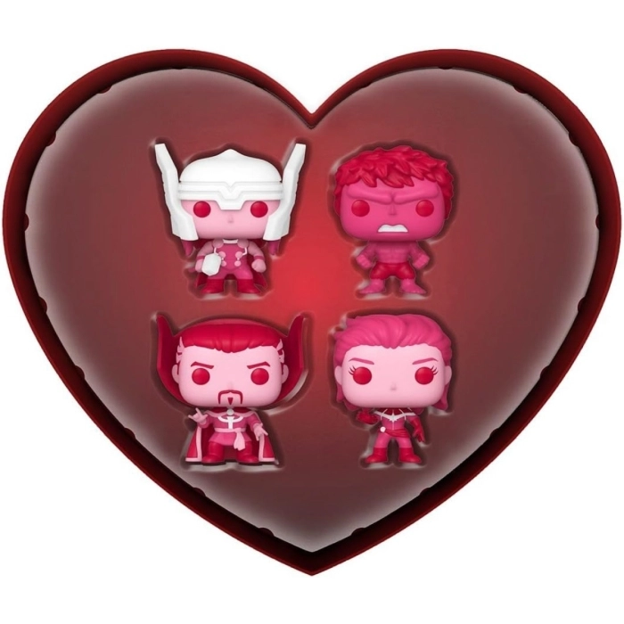 marvel: valentines - marvel classic box 4 personaggi - funko pop