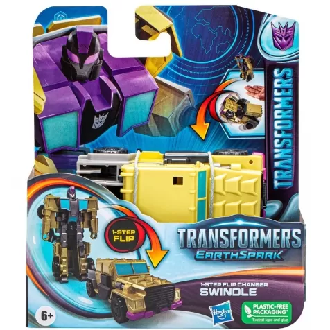 transformers earthspark - 1 step flip - swindle