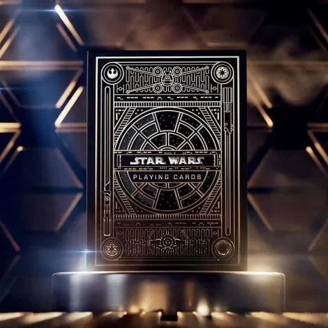 star wars - gold foil special edition - mazzo di carte - poker e ramino