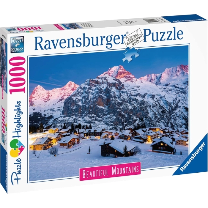 oberland bernese, svizzera - puzzle 1000 pezzi