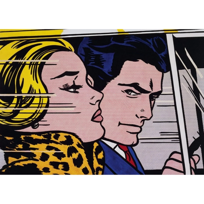 lichtenstein: in the car -puzzle 1000 pezzi