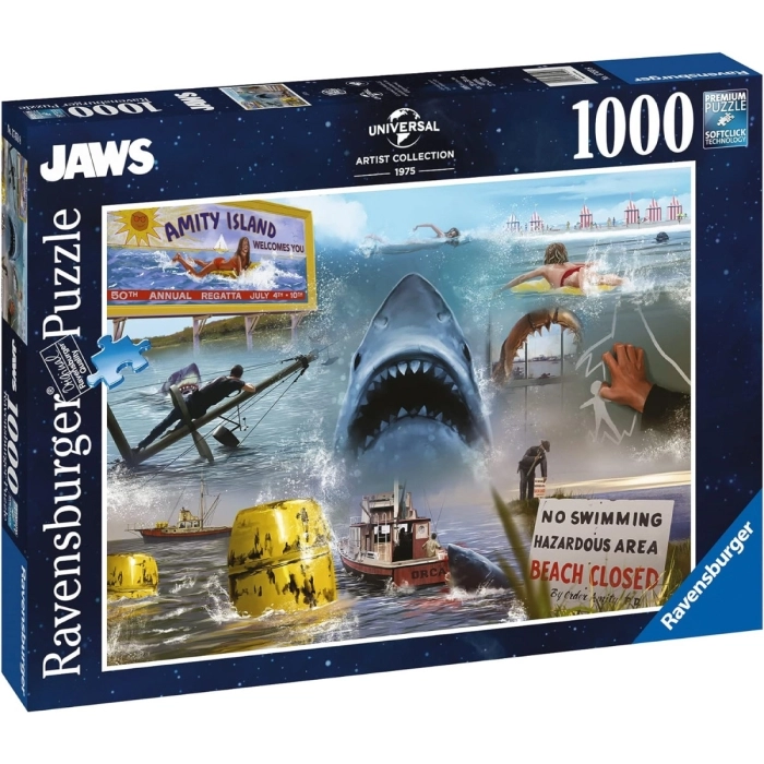 jaws - lo squalo - puzzle 1000 pezzi