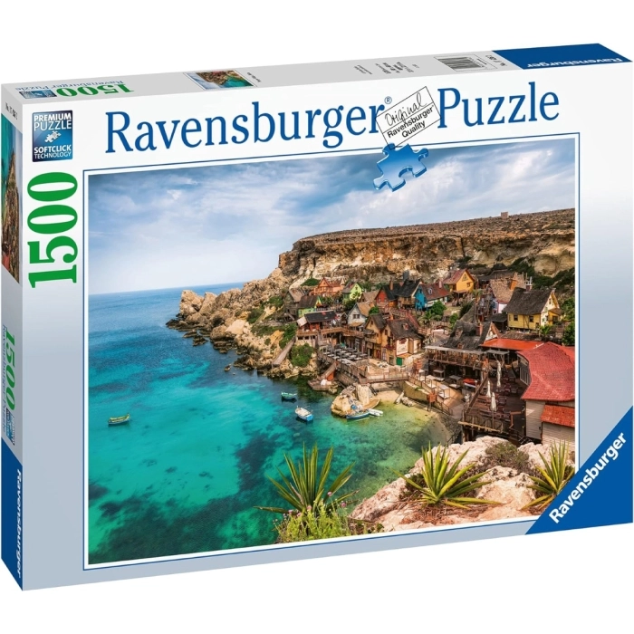 popeye village, malta - puzzle 1500 pezzi