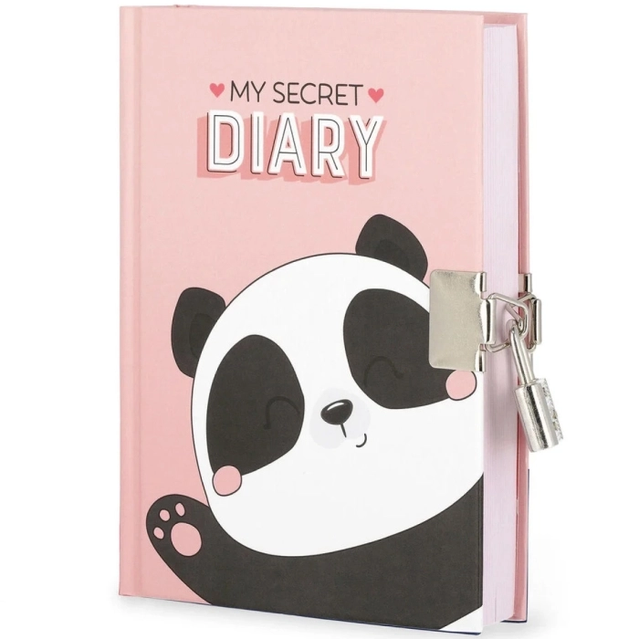 diario segreto con lucchetto - my secret diary - panda