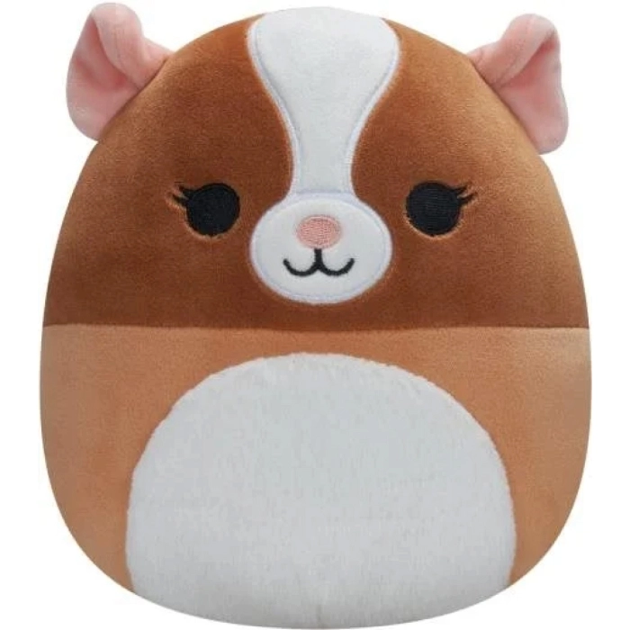 squishmallows - garret il maialino della guinea bianco e marrone - peluche 20cm