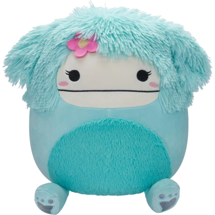 squishmallows - jjoelle il bigfoot con fiore - peluche 30cm