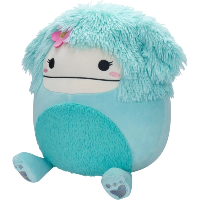 squishmallows - jjoelle il bigfoot con fiore - peluche 30cm