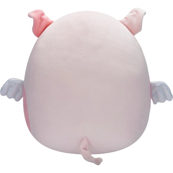 squishmallows - peety il maialino con le ali a macchie rosa - peluche 30cm