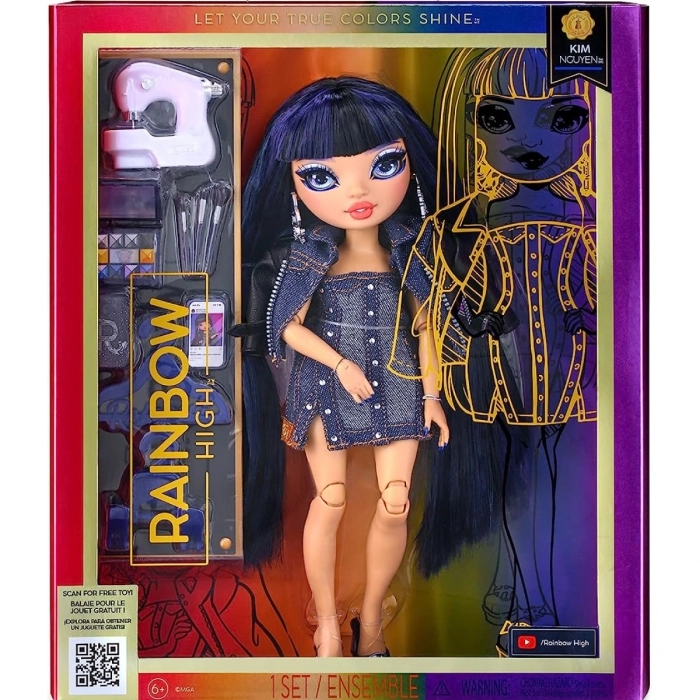 rainbow high - kim nguyen (blue) - s23 fashion doll 30cm