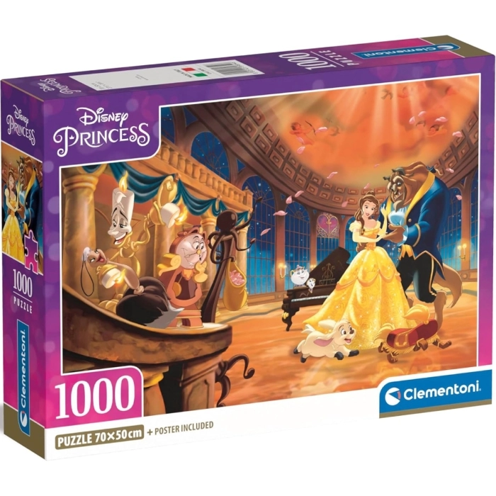 disney princess - la bella e la bestia - puzzle 1000 pezzi