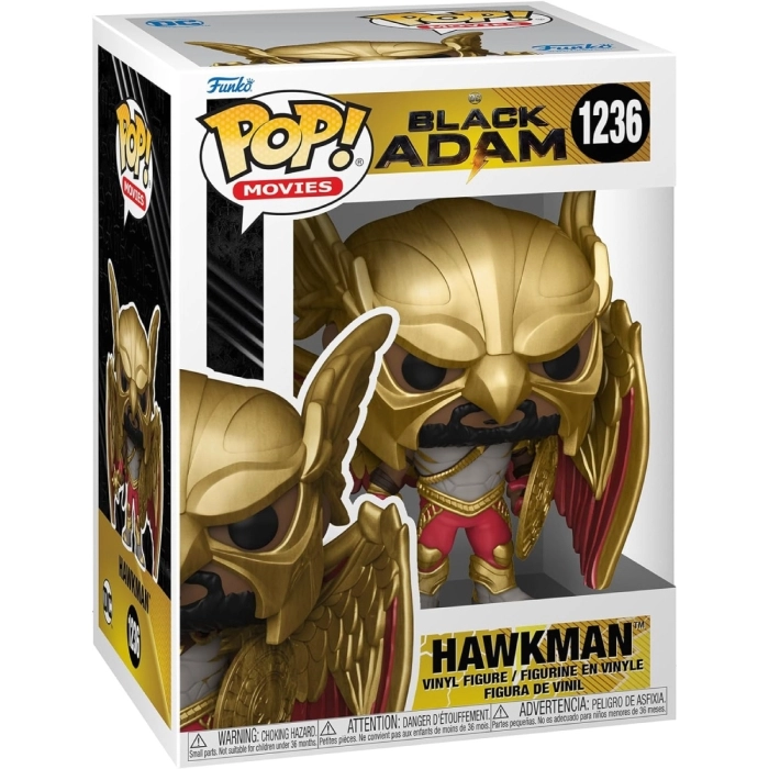 black adam - hawkman 9cm - funko pop 1236