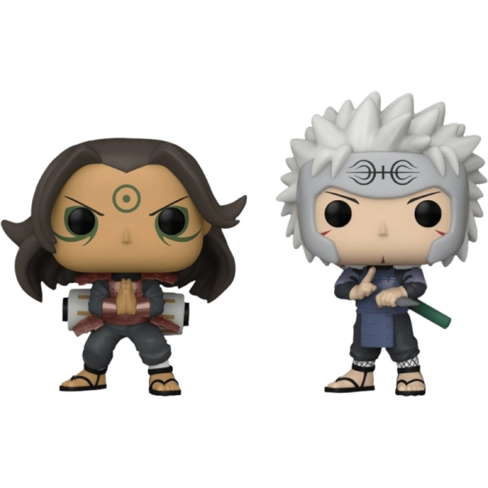 naruto shippuden - hashirama & tobirama 2-pack 9cm - funko pop rama