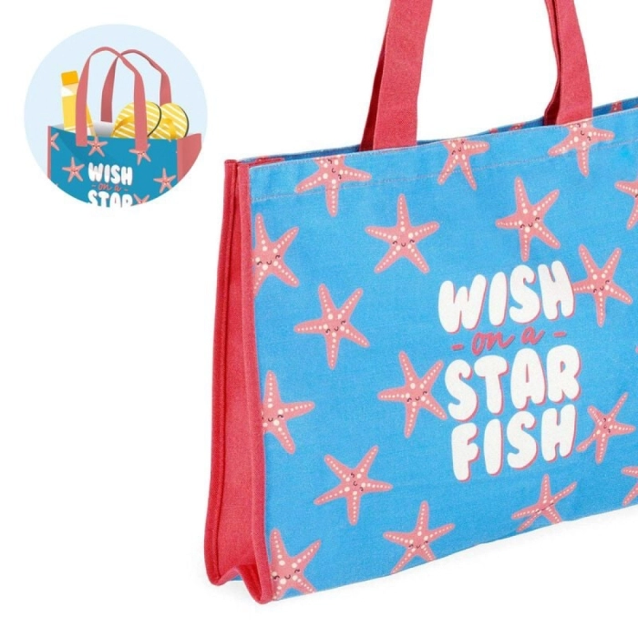 borsa mare in cotone - good vibes - 10kg - stella marina