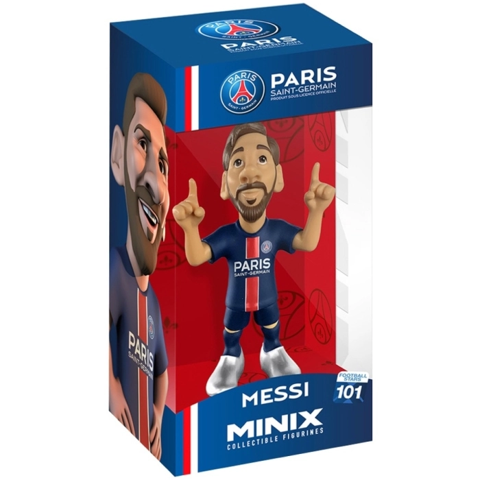 paris saint-germain - messi - football stars 101 - minix collectible figurines