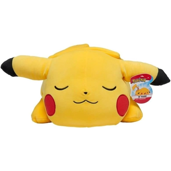 squishmallows - pokemon sleeping pikachu - peluche 45cm