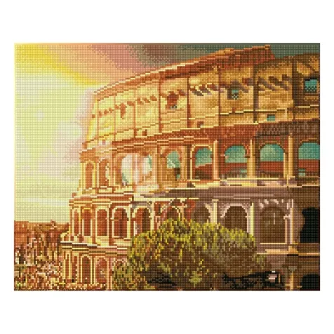 roman colosseum - diamond dotz intermediate dd10.070 52x42cm