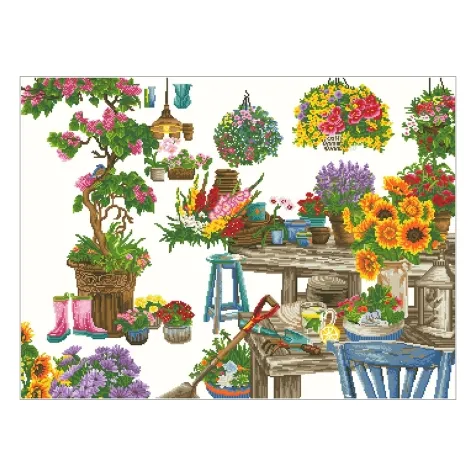 gardener's paradise - diamond dotz advanced dd15.027 100x74cm