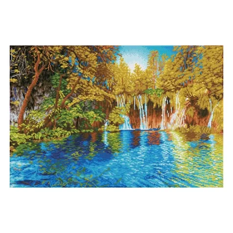 pictuesque falls - diamond dotz intermediate dd12.066 52x52cm