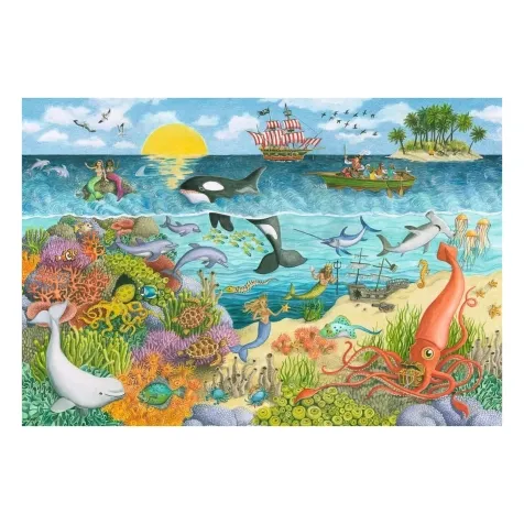 pirati e sirene - puzzle 2x24 pezzi