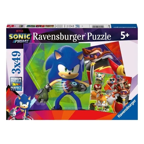 sonic prime - puzzle 3x49 pezzi