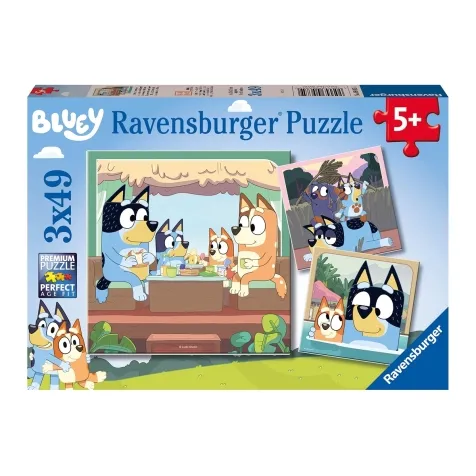 bluey - puzzle 3x49 pezzi