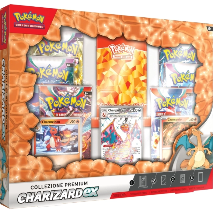 pokemon gcc - charizard-ex teracristal premium collection (ita)