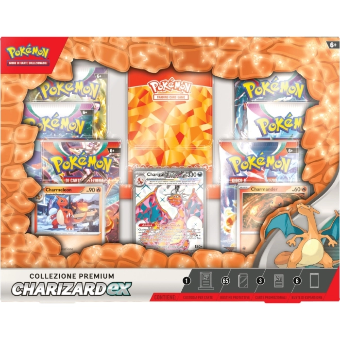 pokemon gcc - charizard-ex teracristal premium collection (ita)