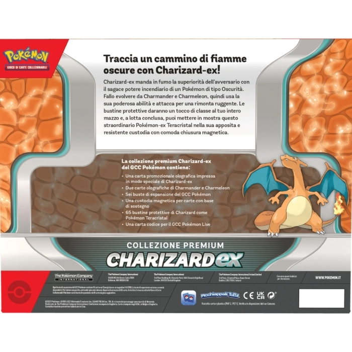 pokemon gcc - charizard-ex teracristal premium collection (ita)