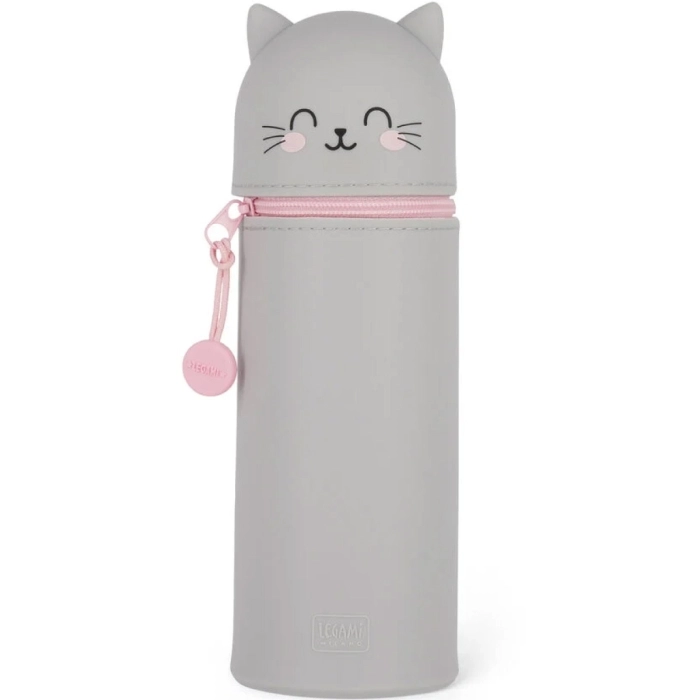 astuccio 2 in 1 in silicone - kawaii - kitty