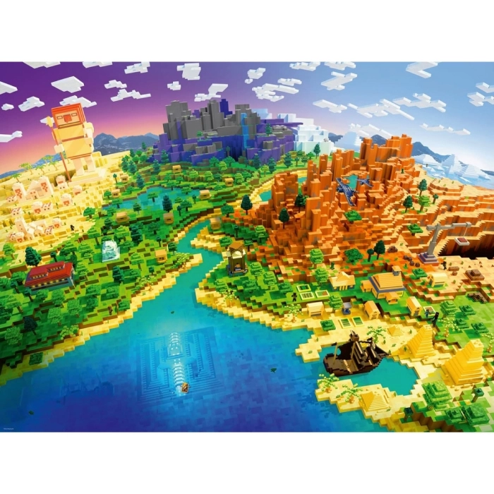 Il Mondo Di Minecraft - Puzzle 1500 Pezzi