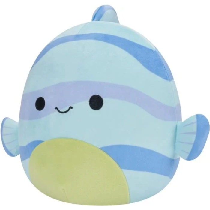 squishmallows - leland il pesce blu a strisce - peluche 20cm