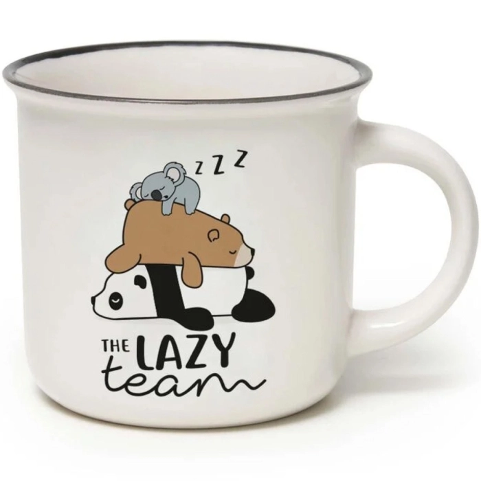 tazza in porcellana - cup-puccino - lazy team