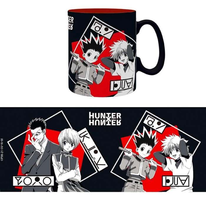 hunter x hunter - tazza 460ml - gon's group