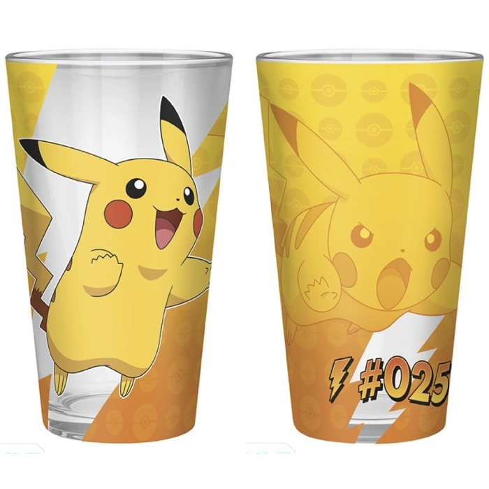 pokemon - bicchiere large 400ml - pikachu foil