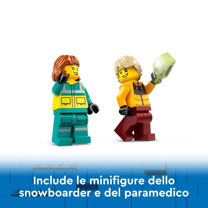 60403 - ambulanza di emergenza e snowboarder